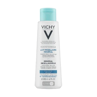 Молочко для тела Vichy Purete Thermale Mineral Micellar Milk Detox Мицеллярное для сухой кожи лица и глаз 200 мл