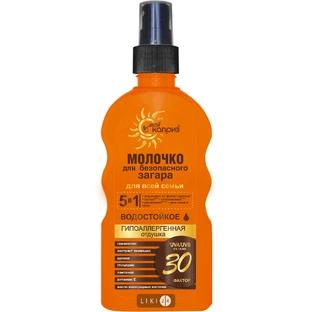 Молочко для безпечної засмаги Мій Каприз для всієї сім'ї SPF 30 200 мл