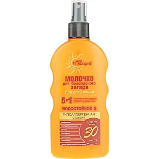 Молочко для безопасного загара Мой Каприз для всей семьи SPF 30, 200 мл