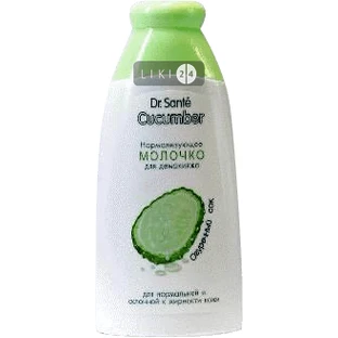 Молочко нормализующее "dr.sante cucumber balance control" для демакияжа 150 мл