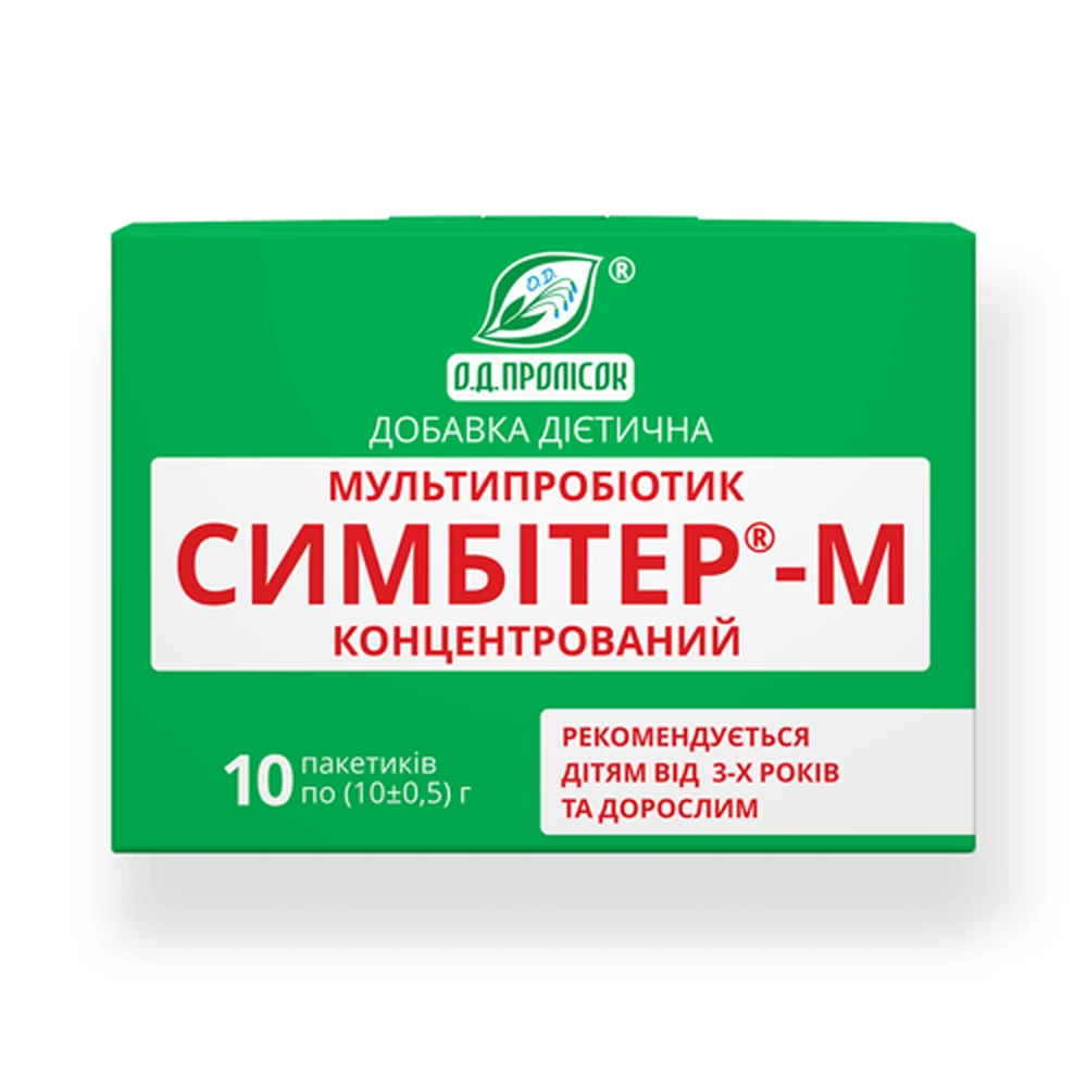 Мультипробіотик Симбітер-М концентрований пак. 10 г №1: ціни та характеристики