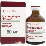 Доксорубицин Эбеве конц. д/р-ра д/инф. 50 мг фл. 25 мл