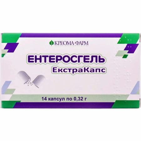 Энтеросгель Экстракапс капс. 0,32 г №14: цены и характеристики