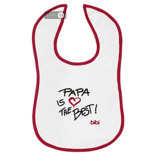 Нагрудник детский Bibi Papa Is The Best с вышивкой 103310