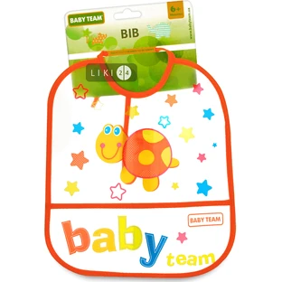 Нагрудник для дітей Baby Team вологонепроникний 6503