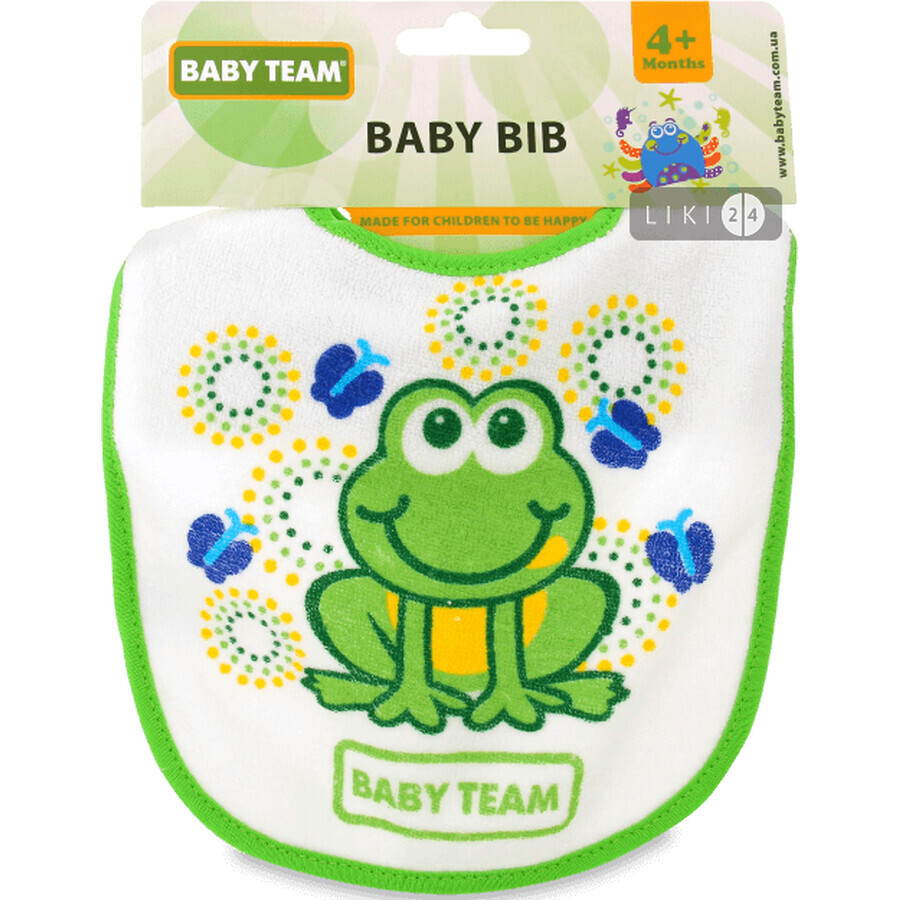Нагрудник Baby Team Звірята на зав'язках 6506: ціни та характеристики