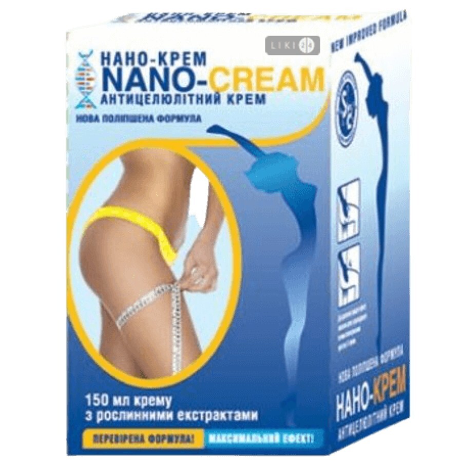 Антицелюлітний крем Nano-cream, 150 мл: ціни та характеристики