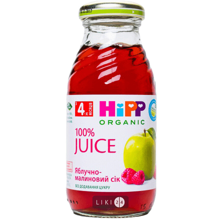 Напиток малиново-яблочный hipp 200 мл: цены и характеристики
