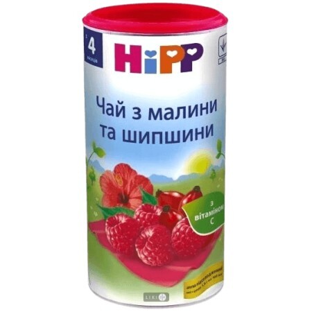 Чай HiPP з малини і шипшини, 200 г