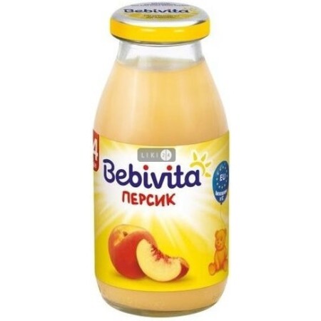 Напиток фруктовый "персик" "bebivita" 200 мл, с 4 мес.