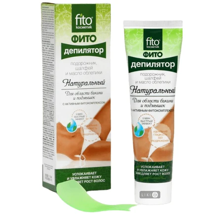 Фитодепилятор Fito Косметик Для области бикини и подмышек с подорожником, шалфеем и маслом облепихи, 100 мл: цены и характеристики