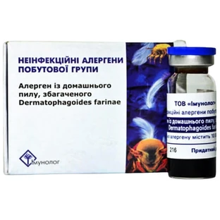 Неинфекционные аллергены бытовой группы домашней пыли набор, клещ Dermatophagoides farinae