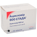 Ацикловир 800 Стада табл. 800 мг блистер №35: цены и характеристики