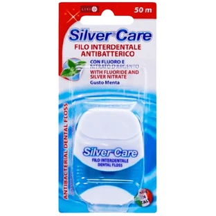 Зубна нитка Silver Care з фтором і нітратом срібла, 50 м