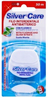Зубная нить Silver Care с фтором и нитратом серебра, 50 м