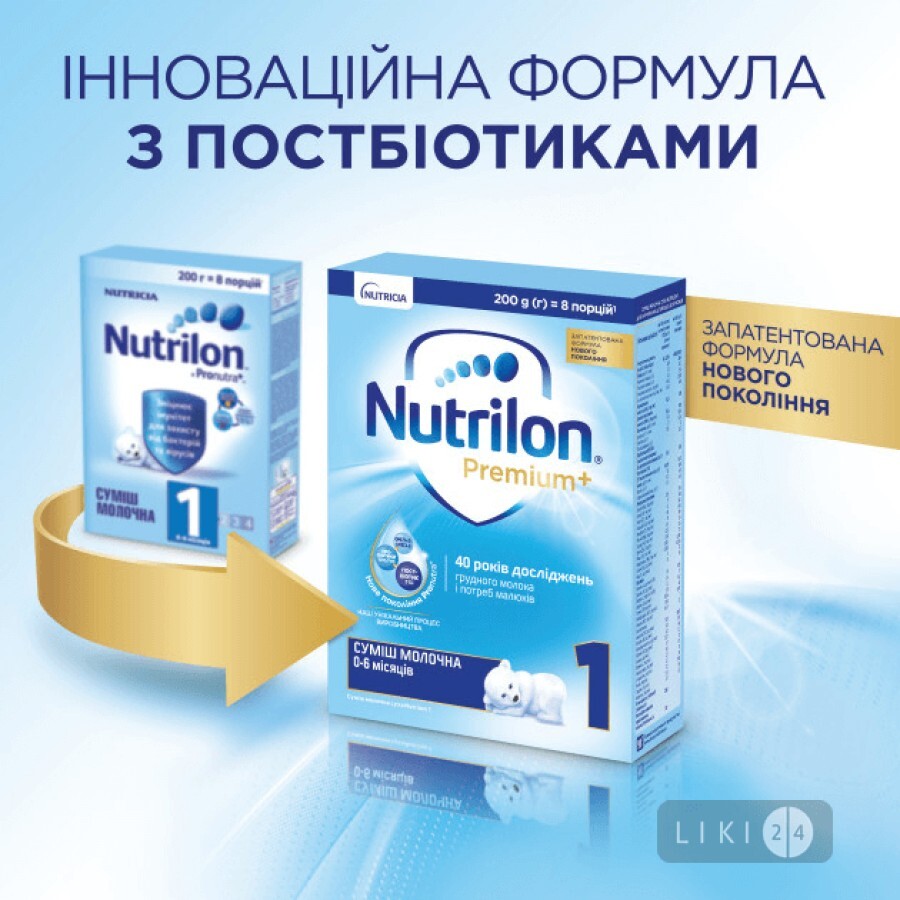 Молочна суміш Nutrilon 1 200 г: ціни та характеристики