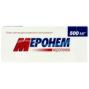 Меронем пор. д/п ін. р-ну 500 мг фл. №10