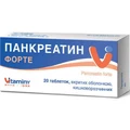 Панкреатин Форте табл. п/о кишечно-раств. 0,192 г блистер №20