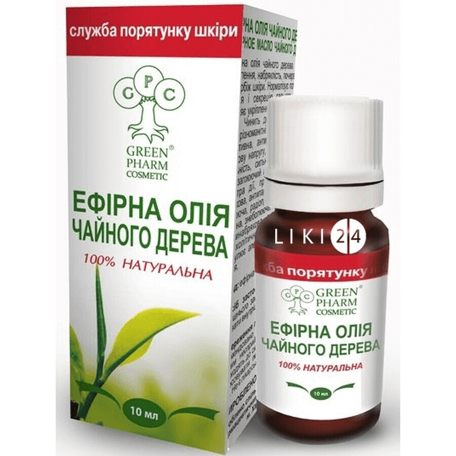 Ефірна олія Green Pharm Cosmetic чайне дерево 10 мл: ціни та характеристики