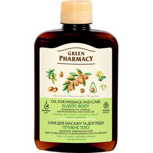Олія Green Pharmacy Пружне тіло для масажу та догляду, 200 мл