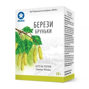 Берези бруньки 20 г пакет полімер.