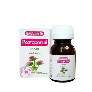 Олія розторопші Екосвіт Ойл капсули 0.3 г 60 шт