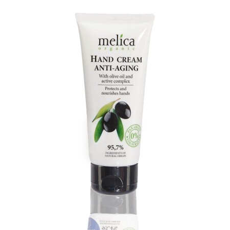 Омолоджуючий крем для рук Melica Organic з оливковою олією та активними компонентами 100 мл