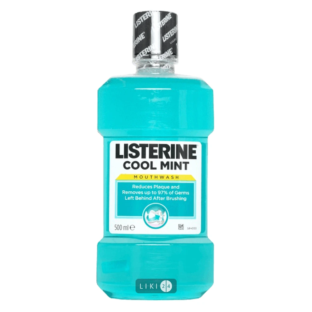 Ополаскиватель антибактериальный для ротовой полости Listerine Освежающая мята 500 мл: цены и характеристики