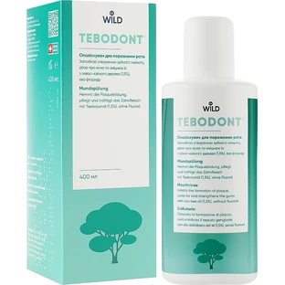 Ополіскувач для порожнини рота Dr. Wild Tebodont з маслом чайного дерева без фториду 400 мл