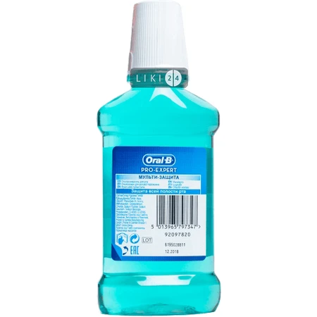 Ополіскувач для ротової порожнини Oral-B Pro-Expert Мульти-Захист 250 мл: ціни та характеристики