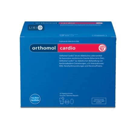 Orthomol Cardio гранулы + капсулы + таблетки здоровья сердца и сосудов 30 дней