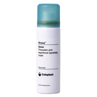 Спрей-очищувач Coloplast Brava 12010 для видалення адгезиву зі шкіри, 50 мл