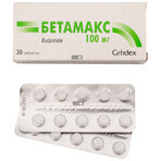 Бетамакс табл. 100 мг блістер №30: ціни та характеристики