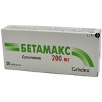 Бетамакс табл. 200 мг блістер №30: ціни та характеристики