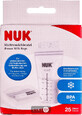 Пакети для зберігання грудного молока nuk 180 мл №25