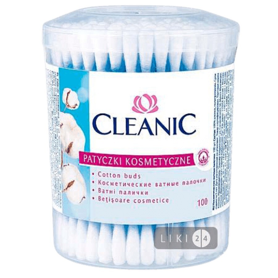 Ватные палочки Cleanic Классик 100 шт: цены и характеристики