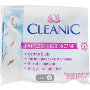 Ватные палочки Cleanic 100 шт