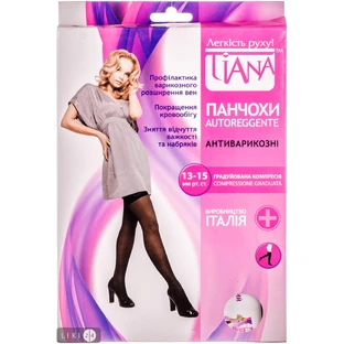 Панчохи антиварикозні Tiana 830 70 den 13-15 мм розмір 3 чорні