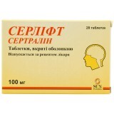 Серлифт табл. п/о 100 мг блистер №28