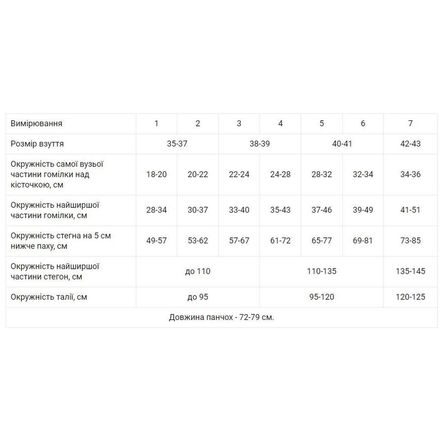 Панчохи Алком  жіночі компресійні розмір 5, кл. 1, бежевий: ціни та характеристики