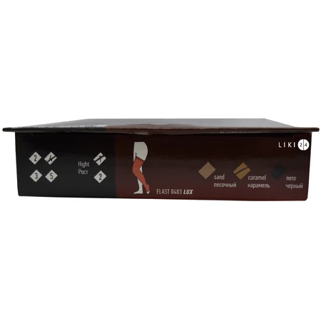 Панчохи Tonus Elast 0403 Lux (23-32 мм. рт.ст) медичні еластичні компресійні універсальні без миска, розмір 4, 1 зріст, карамельний: ціни та характеристики