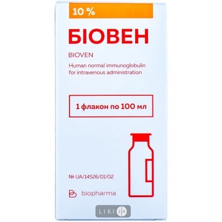 Біовен р-н д/інф. 10 % пляшка 100 мл