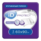 Пеленки гигиенические iD Protect Plus, 60 x 90 №5