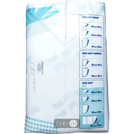 Пеленки гигиенические Seni Soft 90 см х 170 см №30: цены и характеристики