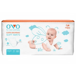Пеленки одноразовые Ovo 60 см х 60 см №30