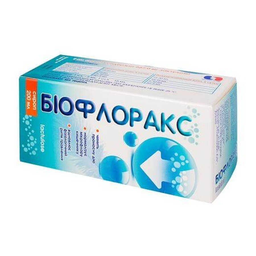 Біофлоракс сироп 670 мг/мл фл. 200 мл: ціни та характеристики