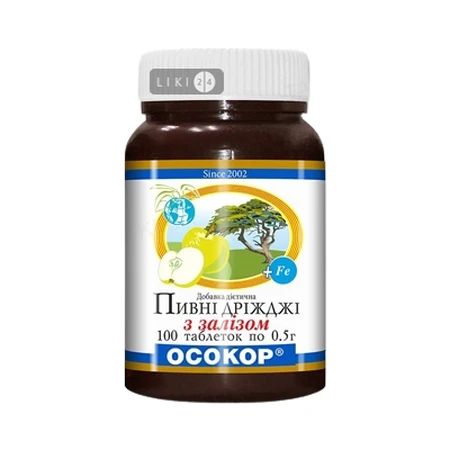 Пивные дрожжи Осокор с янтарной кислотой, №100: цены и характеристики