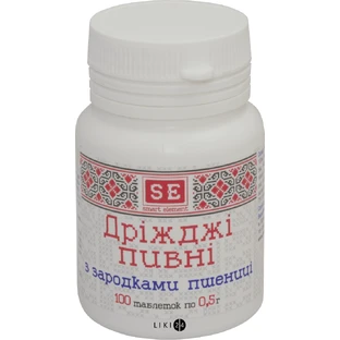 Пивные дрожжи с зародышами пшеницы таблетки, 0,5 г №100