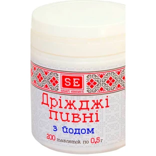 Пивные дрожжи с йодом табл. 0,5 г №200