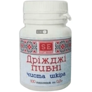 Пивные дрожжи чистая кожа таблетки, 0,5 г №100